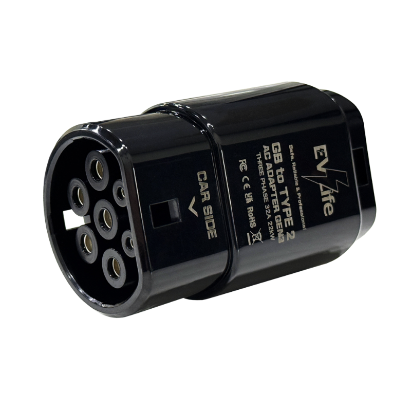 EVLIFE 港車北上 GBT 轉 TYPE 2 轉接器