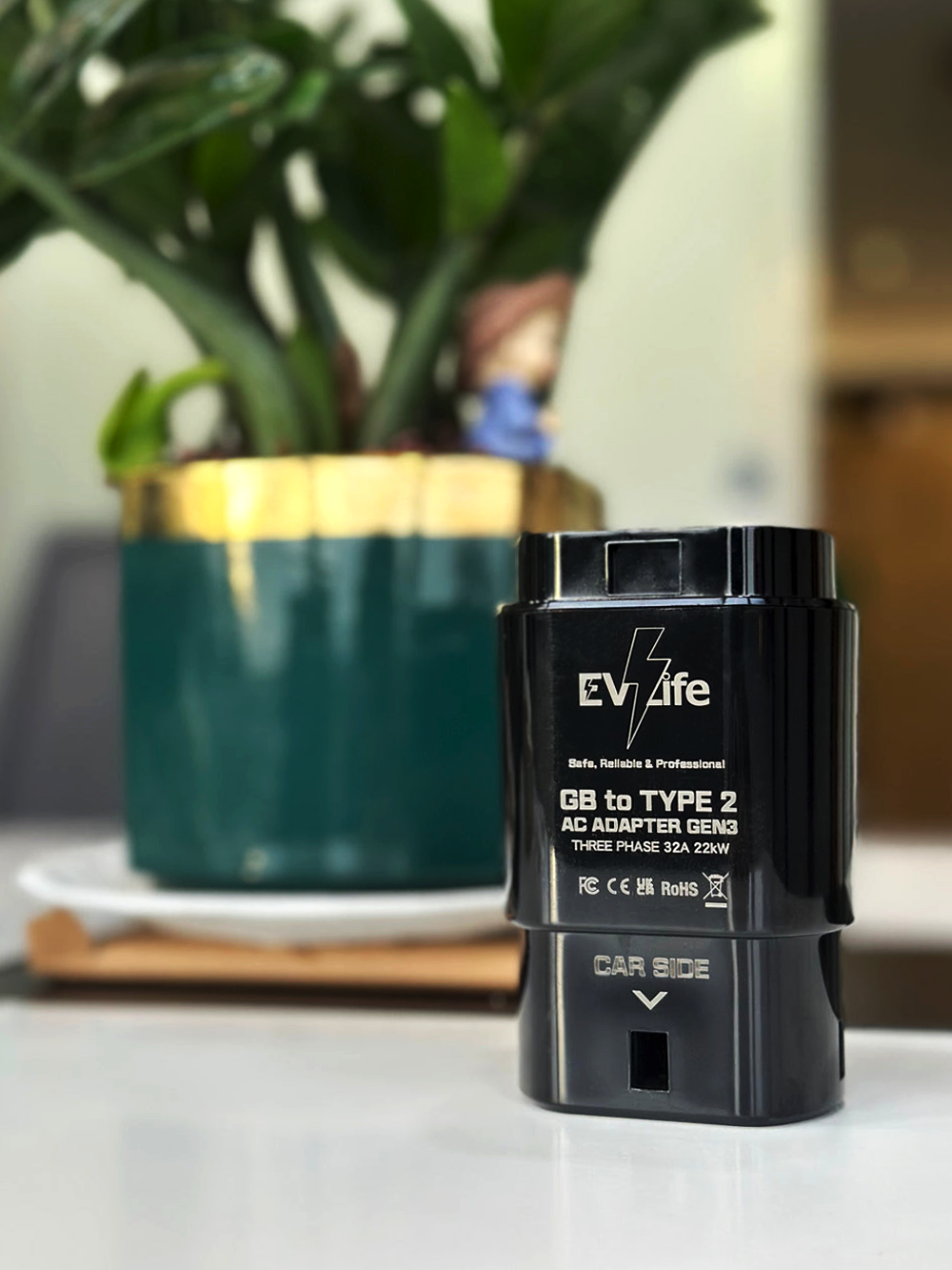 EVLIFE 港車北上 GBT 轉 TYPE 2 轉接器